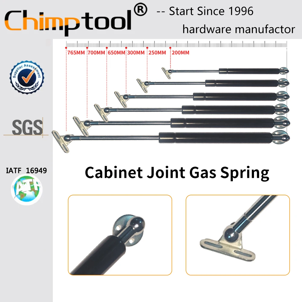 1 Pc Cabinet Joint Gas Spring Universal Shock Absorber Hydraulic Lift Support Strut Bar For RV Bed Car Furniture Can Customize