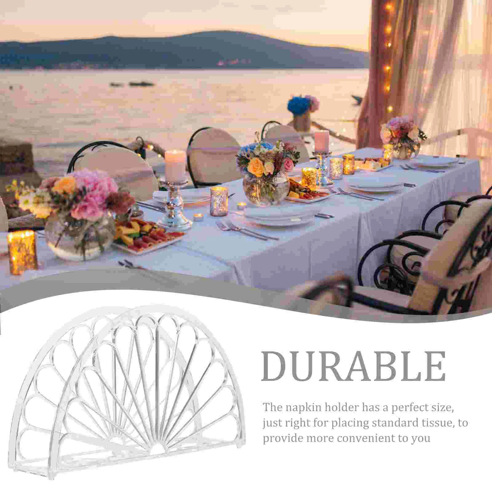 Porte-serviette transparent, serviette décorative, support d'évaluation