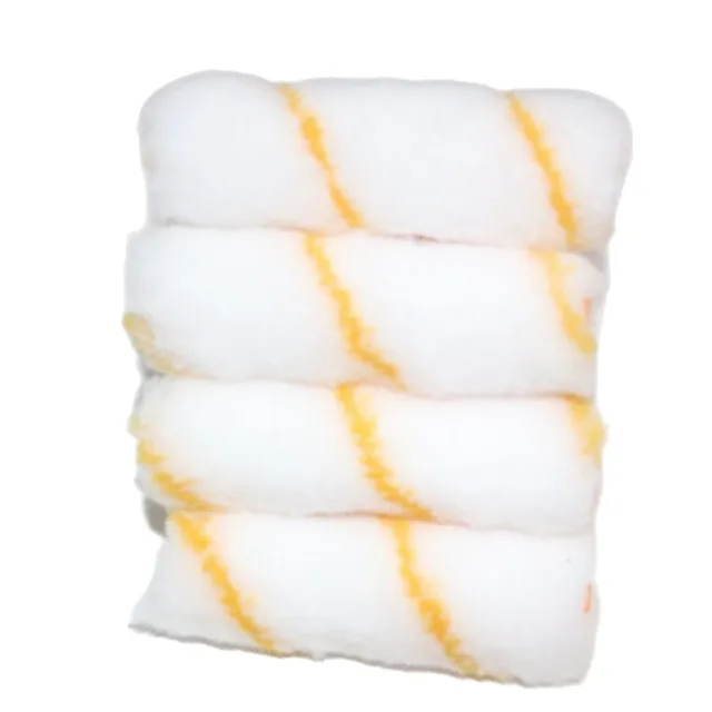 10Pcs 4 Inch Paint Roller Brush Dense Bristle Latex Paint Rollers For Wall Cabinet Door Fence Home Painting Decoration 2