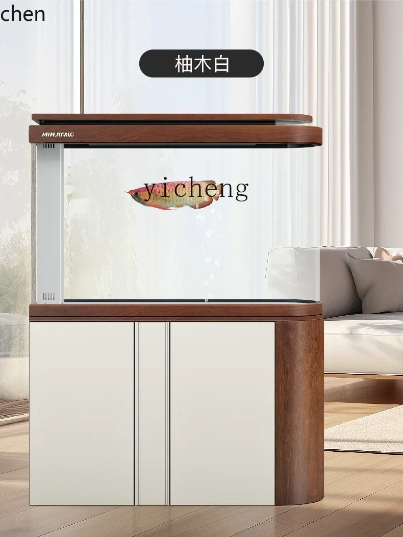 TQH Fish Tank Partition Screen Living Room Household Aquarium Large Bottom Filter Fish Tank