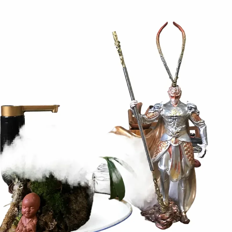 Sun Wukong Great Sage Returns Statue Qitian Dasheng Ornament for Living Room TV Cabinet Office Decor Housewarming Gift