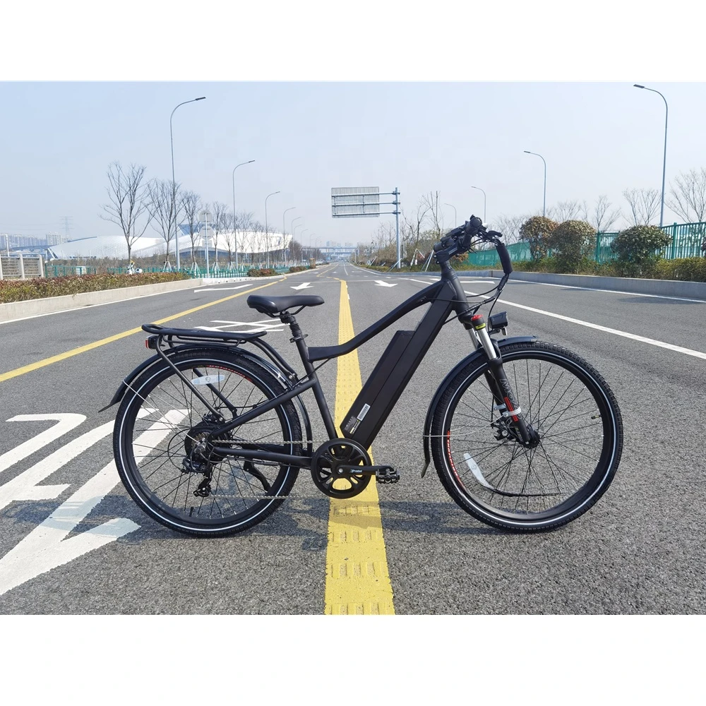 New Arrival Commute 27.5*1.95 Inch Skinny City Ebike 500W Electric Bicycle Step Over Electric Mountain Bike With Rear Rack