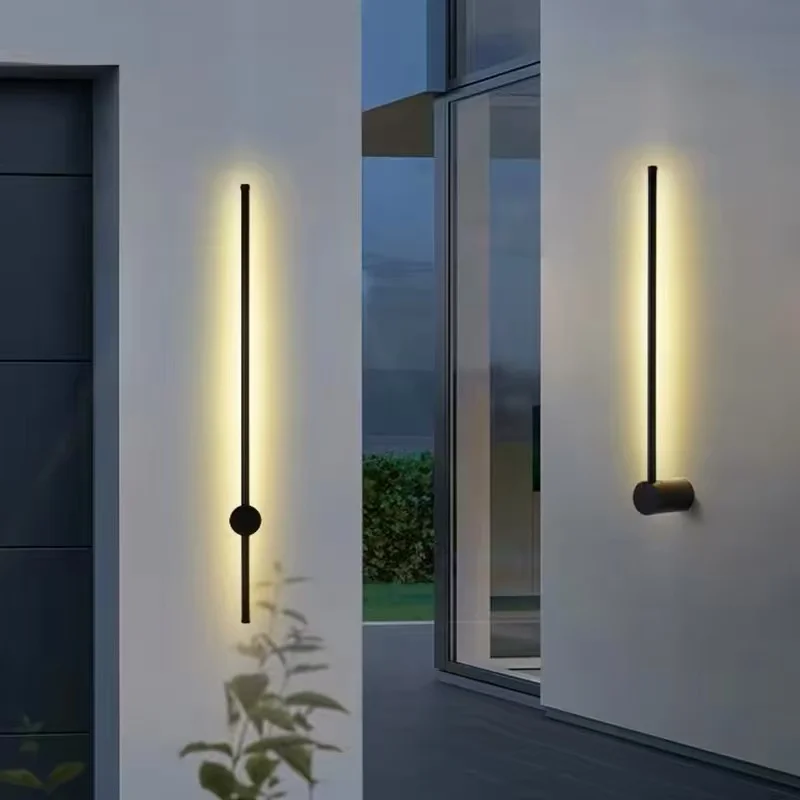 

Simplicity High-end Ambiance LED Wall Lamp Long Line Plated Aluminum Creative Lights for Living Room Home Decoration Chandeliers