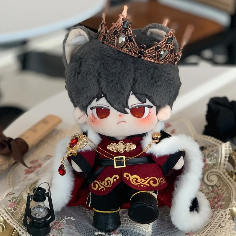 Limited Handmade 5pc 20cm Fiery Flame Prince No Attribute Gorgeous Doll Clothes Cloak Crown Coat Pants Shoes No Doll