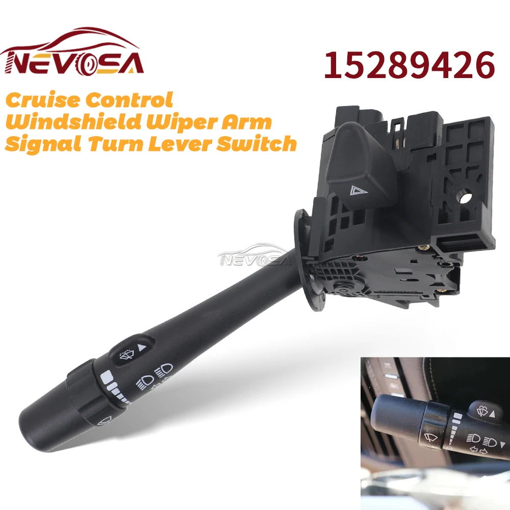 

For Chevrolet Impala Limited Monte Carlo 2006-2013 Headlight Turn Signal Hazard Wiper Windshield Hazard Switch 15289426 19133687