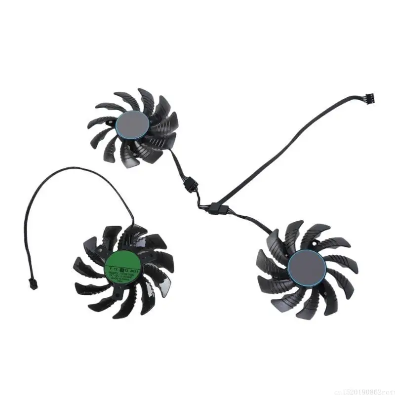 

D5BB 3PCS CF9010U12D 12V 0,35A Охлаждение графической карты VGA FAN 4PIN для 3060TI 3070 3070TI RTX3070