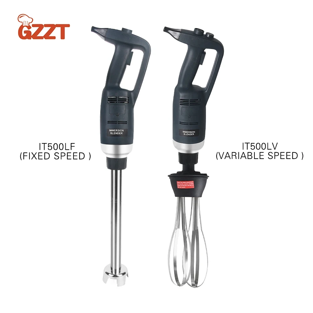 GZZT 500W Immersion Blender Commercial Handheld Mixer Fixed/ Variable Speed Different Lengths of Rods 30/40/50 CM Kitchen Whisk