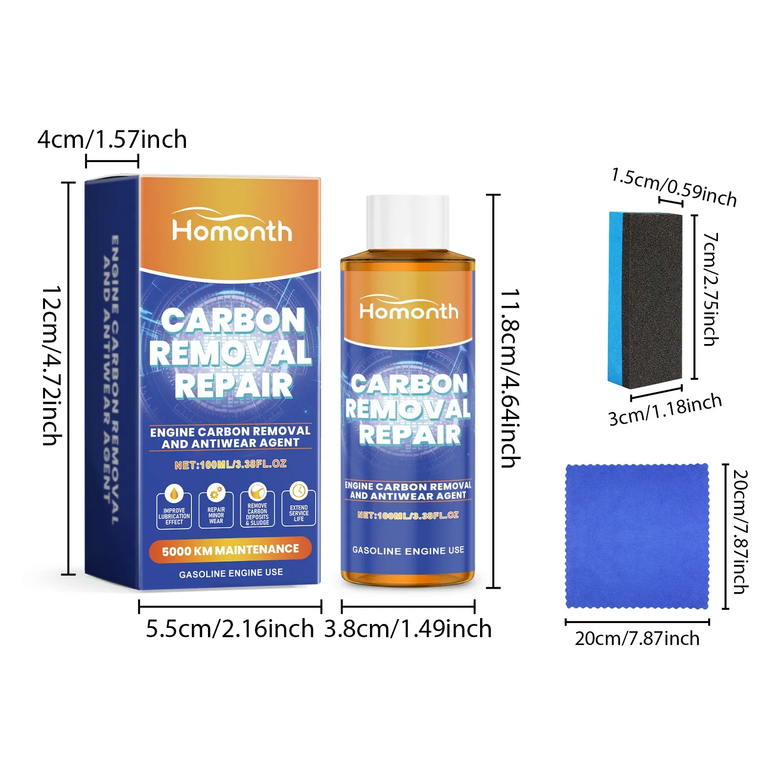 Engine Carbon Removal Repair Agent Car Anti-Shaking Oil 100ML Engine Anti-Wear Protectant Engine Oil System Cleaner For Noise