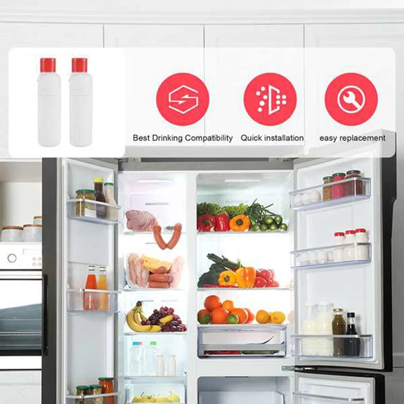 냉장고 정수 필터 교체 부품, W10413645A EDR2RXD1, W10413645, 9082, 9903, P6RFWB2 와 호환 가능, 2 팩