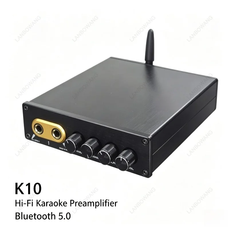 For BRZHIFI Home Karaoke Preamplifier, High Fidelity Reverb KTV Audio Processor with Bluetooth 5.0 Function