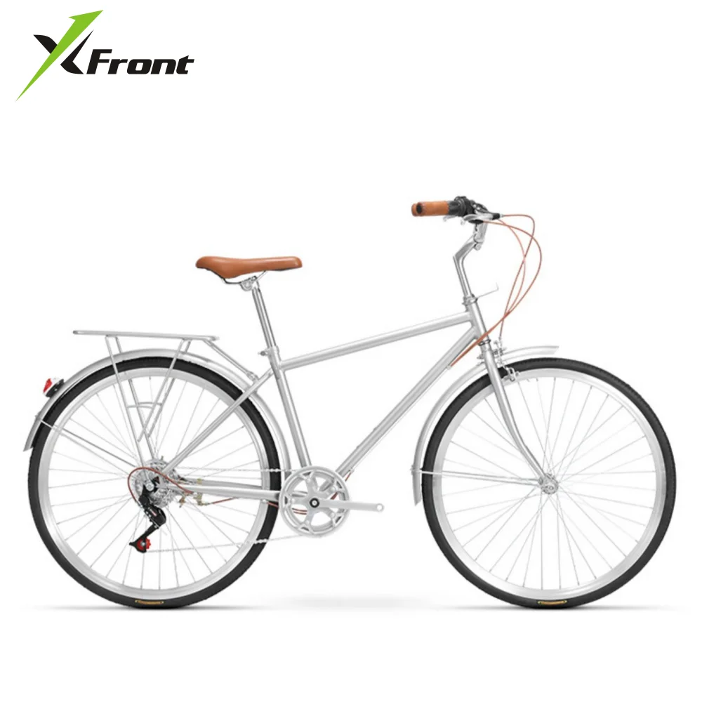 Road Bike 7 Speed 26 inch Wheels Steel Frame Commuting College Young Students Retro Campus City Bicycle For Male Female