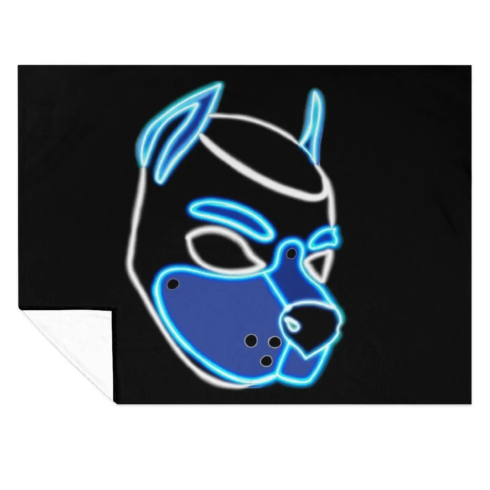 

Blue Pup Throw Blanket blankets and throws For Sofa Thin for sofa Cute Blankets