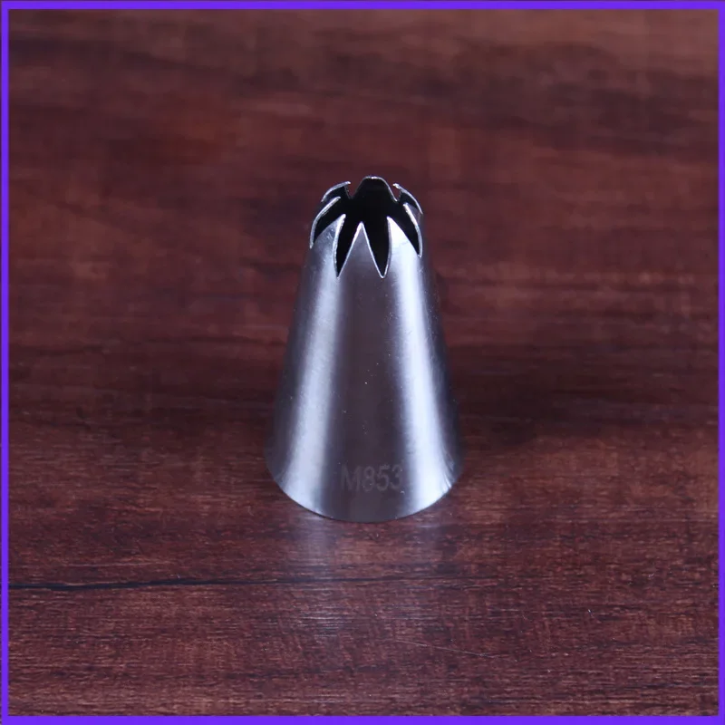 

25*40(mm) Stainless Steel Decorating Tip, Cake Noozle, Cake Puff Decorating Tools Icing Piping Sugarcraft Pastry Tip,M853