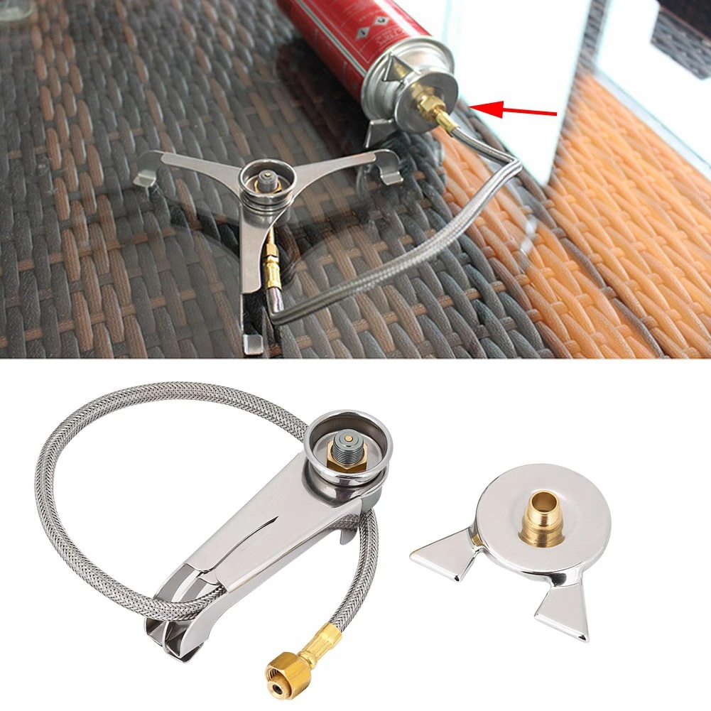 

Outdoor Stove Adapter Converter Cartridge Tank Connector Cooking Accessories For Camping Hiking Picnic
