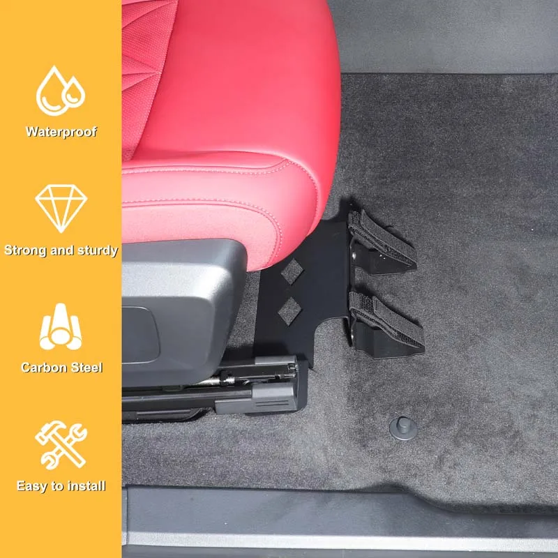 For 2025-2026 BMW X3 G45 Aluminum Alloy Black Car Co-Pilot Seat Under Adjustable Fire Extinguishing Bracket Car Accessories - view 6
