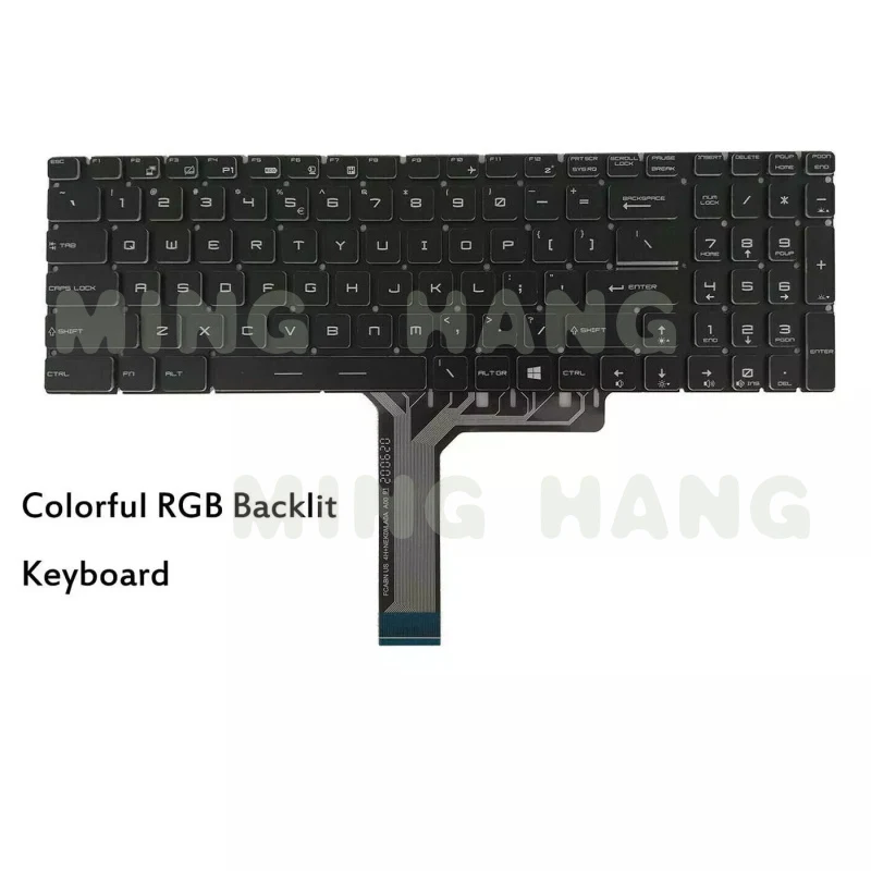 

l For MSI GE73 GE65 GE75 Leopard GP63 GP65 GP75 GS75 Keyboard RGB Backlit