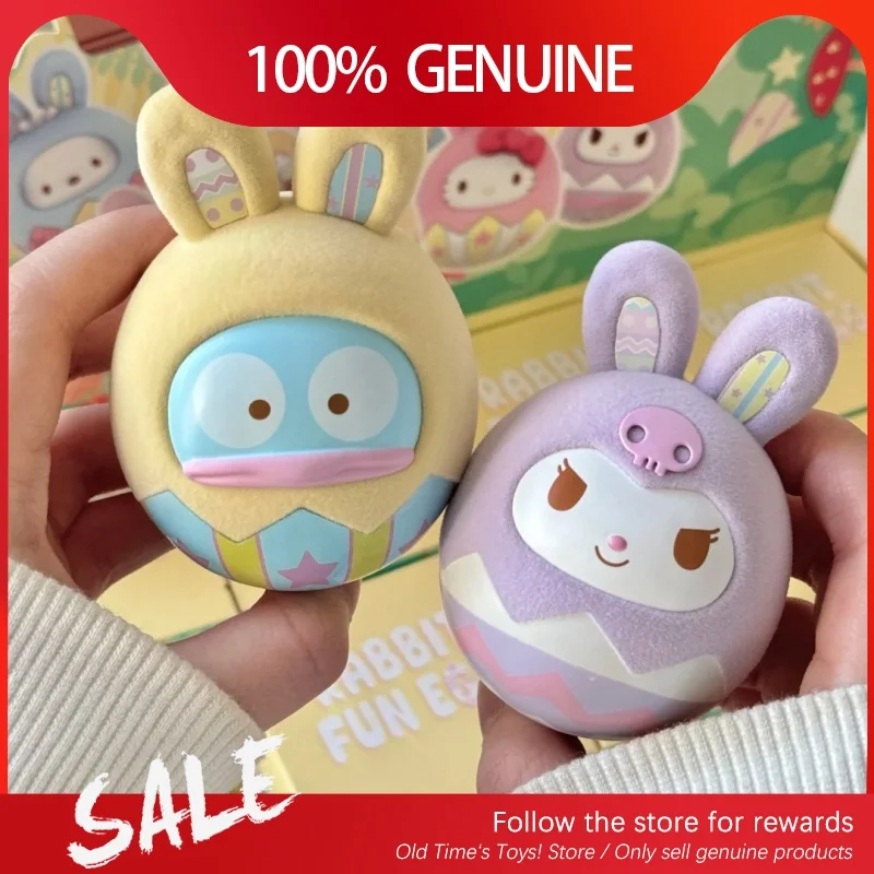 Echte neue Kuromi Kitty Charaktere Kaninchen Spaß Ei Serie Blind Box süße Kuromi Kitty trendige Spielzeug Desktop Ornamen Geburtstagsgeschenk