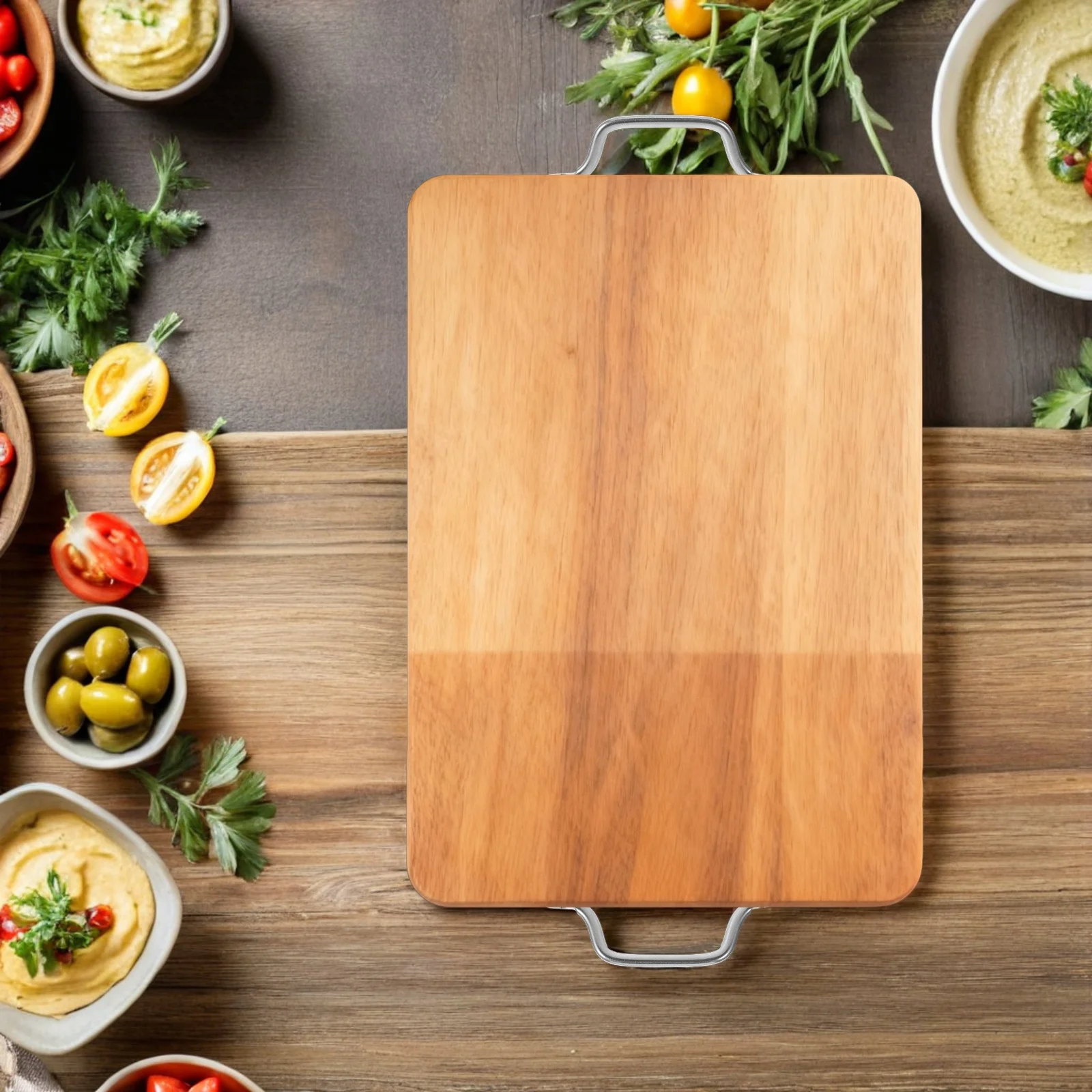 

2 set Stainless Steel Cutting Board Handles Ergonomic Angled Design For Chopping Boards Cheese Platters Replacement Hardware