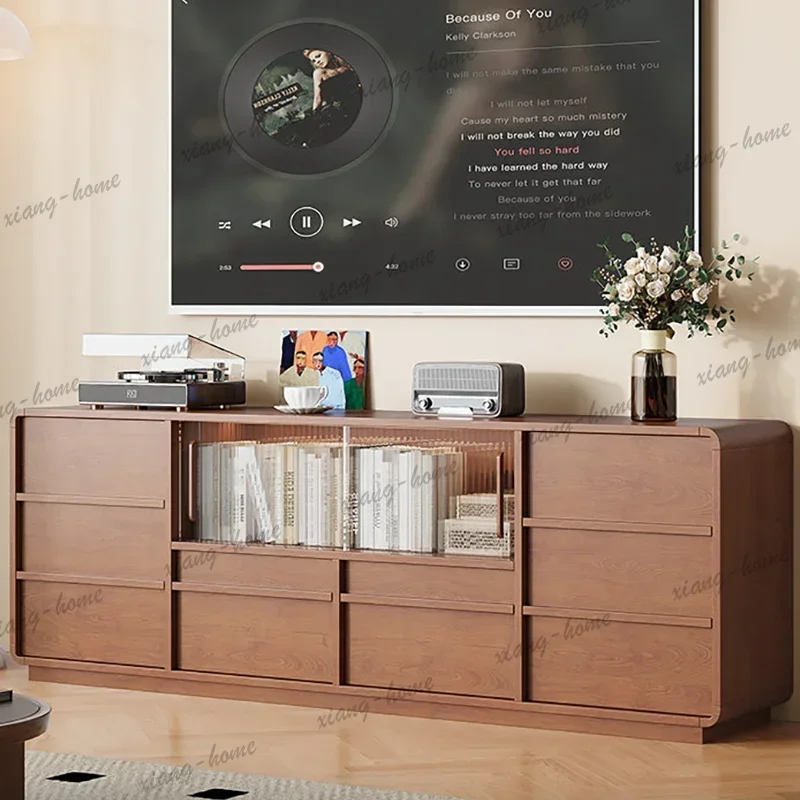 Factory Direct Vintage Design Tv Cabinet Luxury Floor Minimalist Storage Tv Cabinet Classic Elegant Meuble De Télévision Furnitu