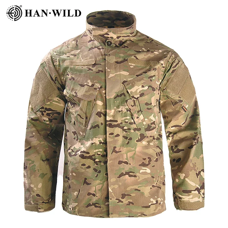 Tactical Camouflage Coat Men Training Jackets Hunting Long Sleeve Jacket Combat Paintball Camping Windbreaker Climbing Clothing