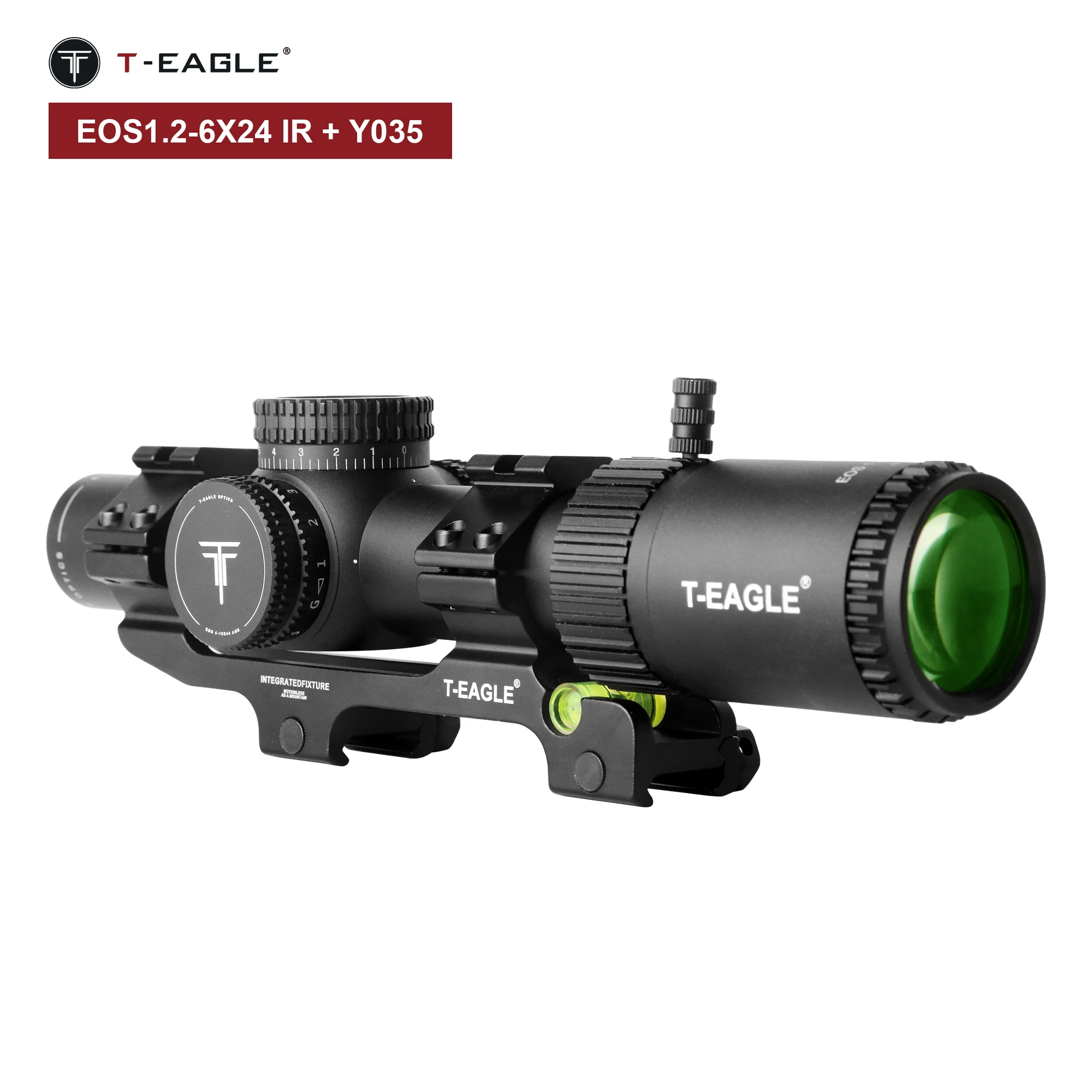 

T-EAGLE EOS 1.2-6 X24 IRHK Optical Tactical Riflescope Spotting Scope for Rifle HuntingCollimator Gun Sight Red Green Light
