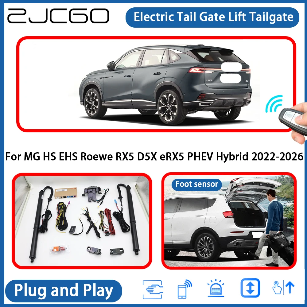 for MG HS EHS Roewe RX5 D5X eRX5 PHEV Hybrid 2022-2026 Automatic Powered Tailgate Power Liftgate Electric Tail Gate Lift