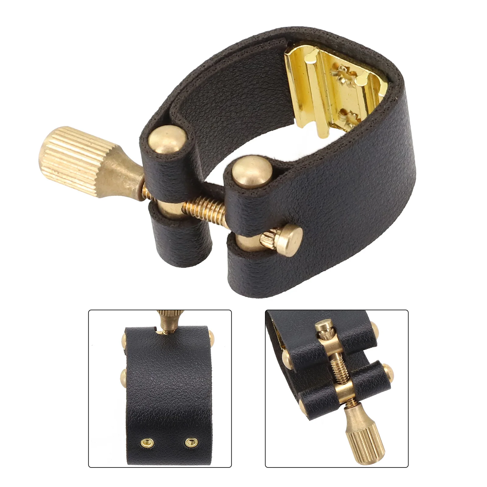 For Alto Sax Saxophone Ligature Universal Parts Practical Accessories Black Compact Fastener Ligatures Durable