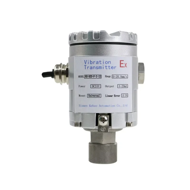 

High Quality T5000 Vibration Transmitter Integrated Pump Motor Fan Intensity/Displacement Measured 4-20ma Vibration Sensor