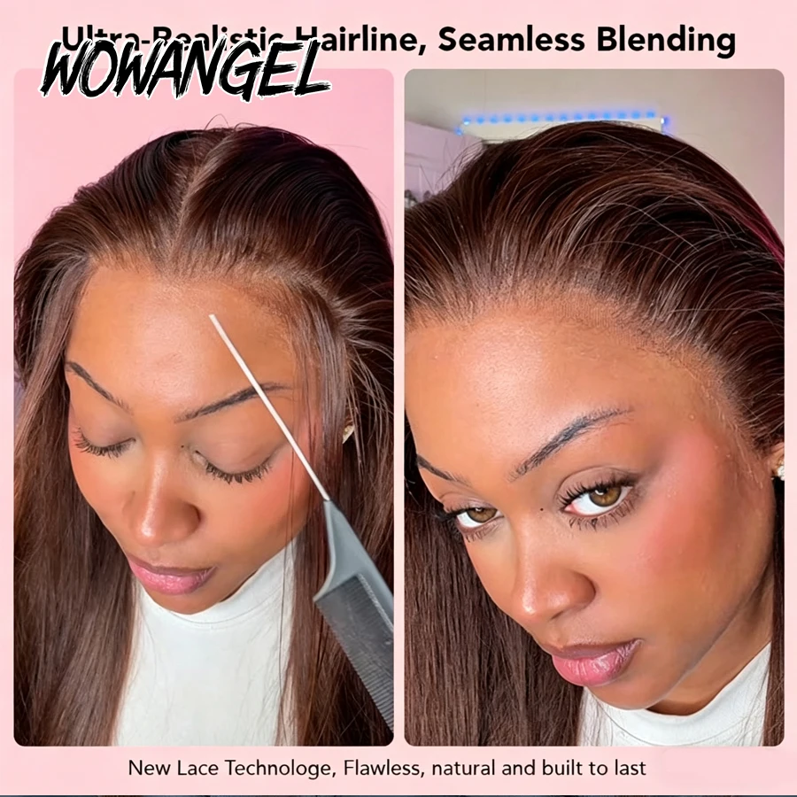 شعر مستعار بشري مستقيم بني داك - مراجعة Hd Lace Frontal Wig Human Hair Pre Plucked وسعره
