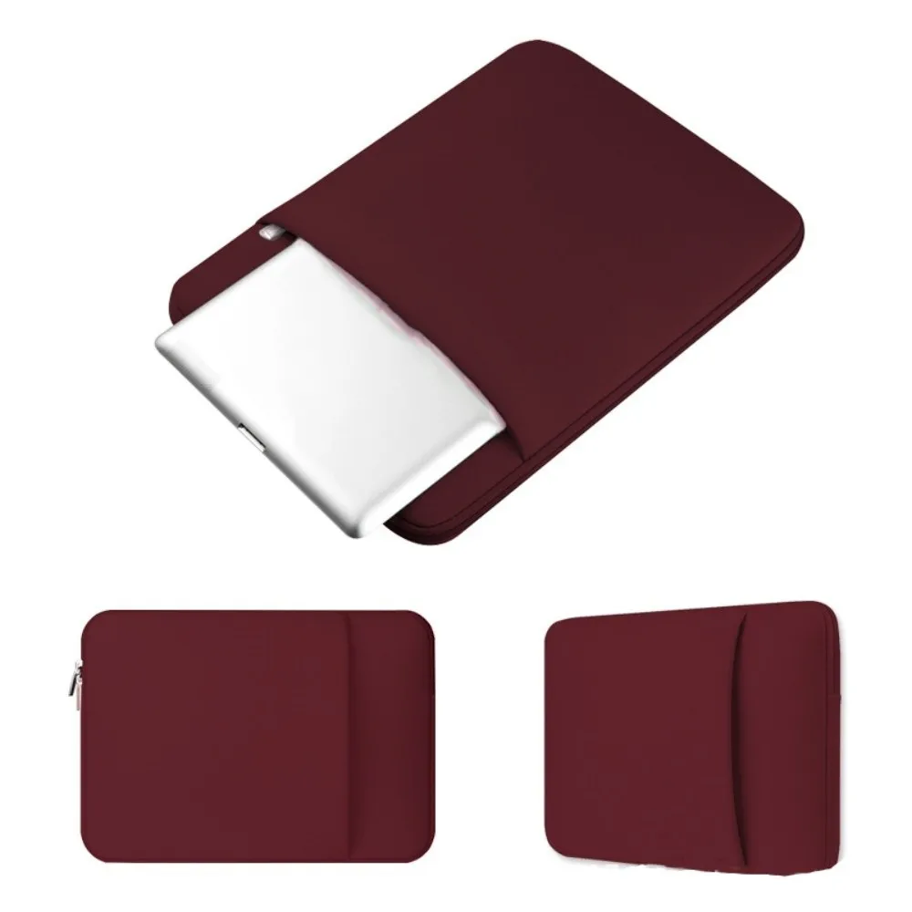 

Anti Scratch Portable Laptop Bags Lightweight Protective Cover Laptop Case Soft Material Dual Zipper Notebook Sleeve Office Use