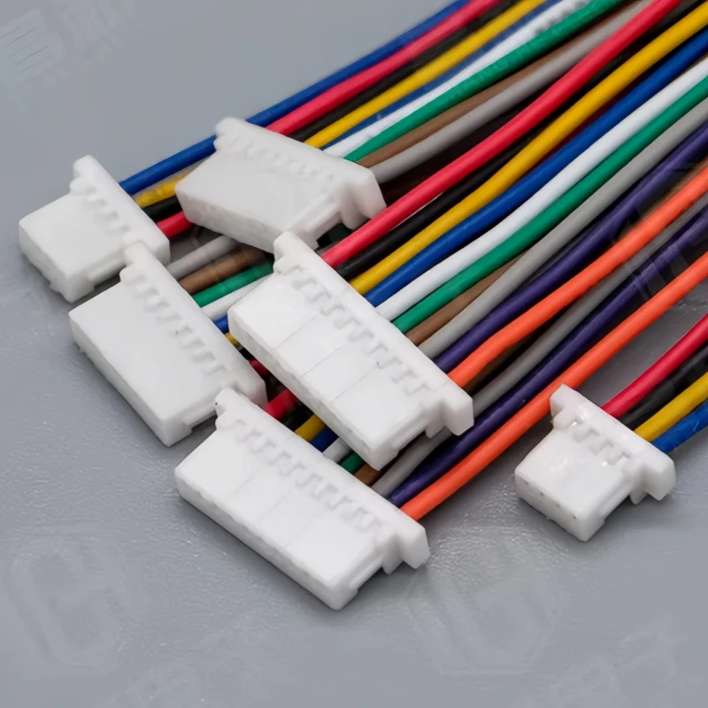 10Sets/lot Mini Micro SH 1.0 2Pin 3/4/5/6/7/8/910/11/12P JST Male & Female PCB Connector with Wires Cables 100MM
