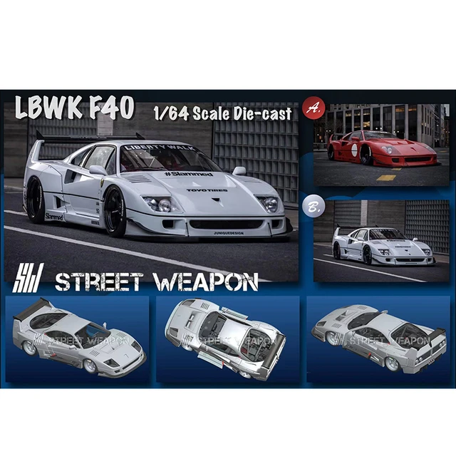 Pre Sale** Street Weapon 1:64 LBWK F40 Red White Diecast Diorama Car Model  Collection Miniature Carros Toys - AliExpress