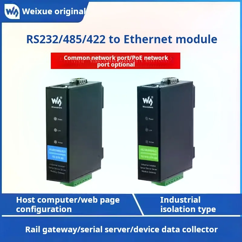 waveshare-rs232-485-422-to-rj45-ethernet-module-serial-port-server-poe-modbus-gateway