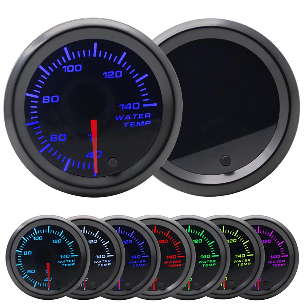 2,52mm LED Getönte 7-Farben-Serie: Boost/Wassertemperatur/Öltemperatur/Öldruck/Voltmeter/Luft-Kraftstoff-Verhältnis/EGT/Drehzahlmesser für Fahrzeuge – Detail 10
