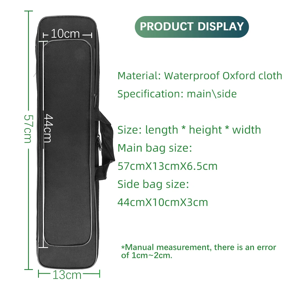 DNDYUJU Fishing Bags Portable Multipurpose Large Rod Tackle Carrier Storage Case Black Hard Shell Fishing Rod Bag Fishing Tackle