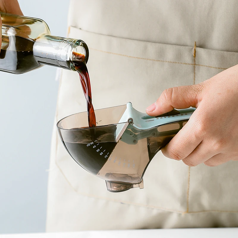 

Adjustable Measuring Spoon with Scale Plastic Measuring Spoon for Baking and Cooking Accessories Kitchen Measuring Tool