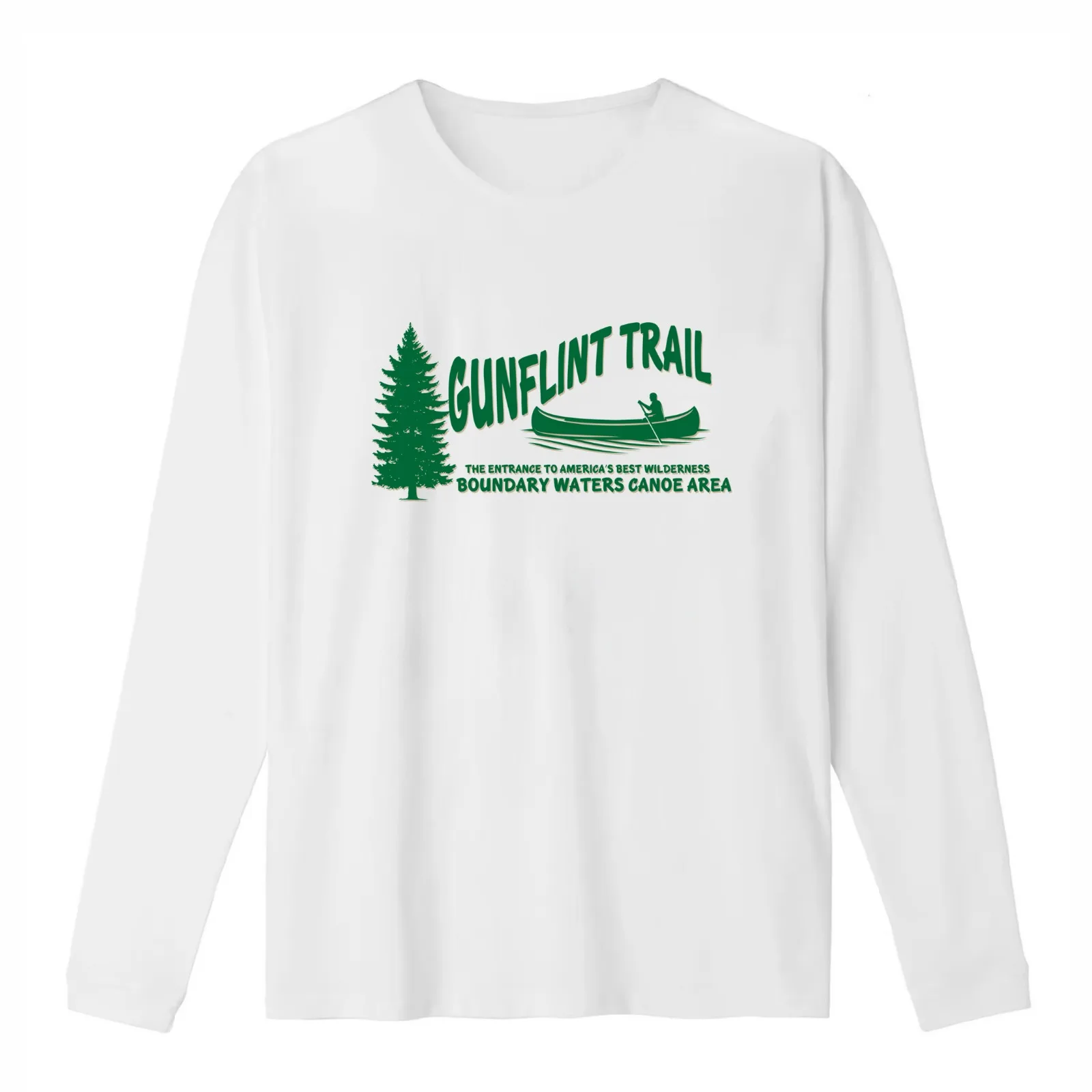Gunflint Trail BWCA T-Shirt Summer Casual Cotton Tee Oversized Streetwear Tops Vintage Graphic Print Loose Fit Short Sleeve
