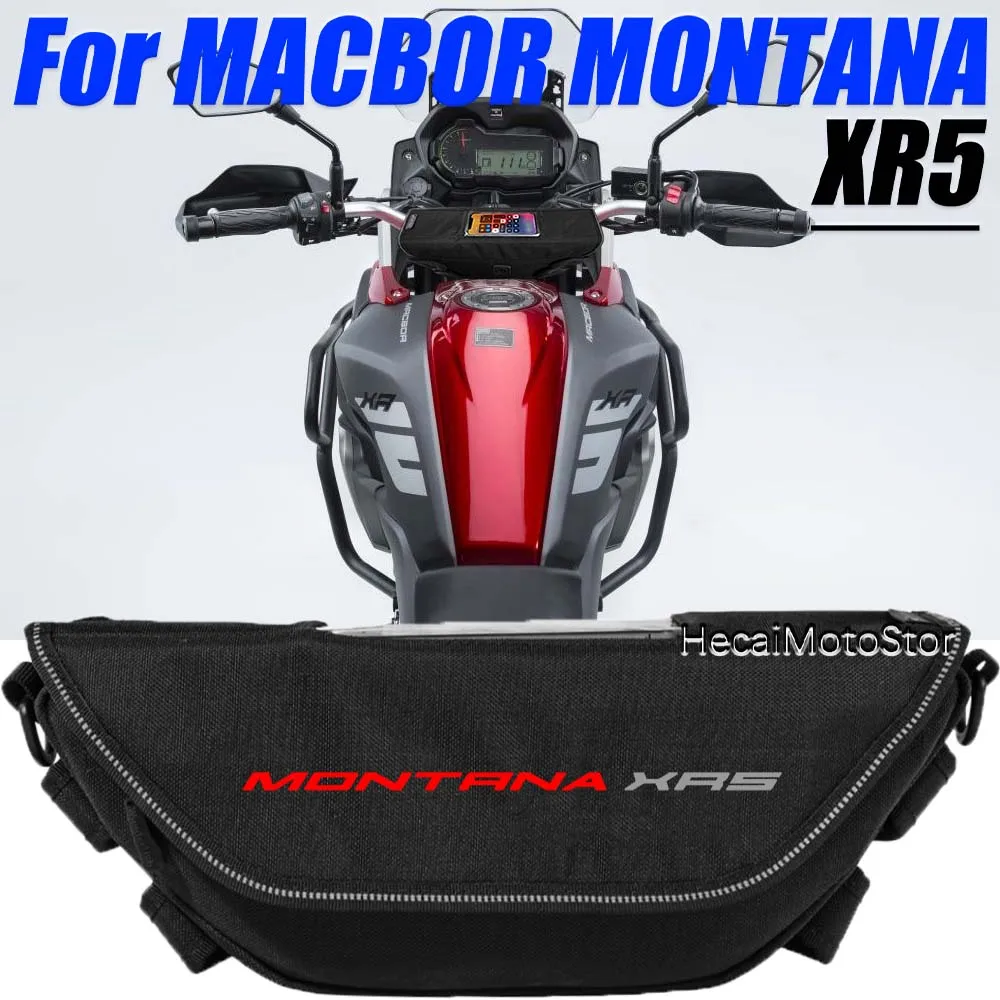 

For Macbor montana xr5 Motorcycle accessory Waterproof And Dustproof Handlebar Storage Bag navigation bag