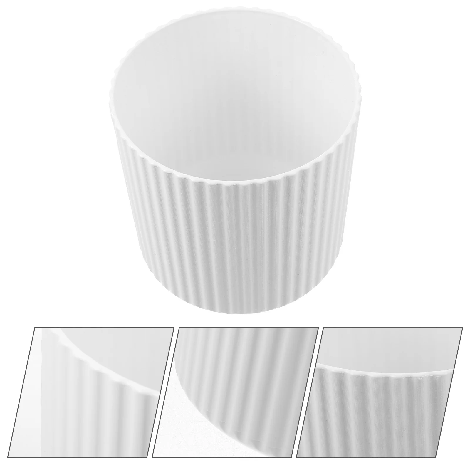 

1pc Mini Trash Can No Lid Plastic Desktop Bin For Office Bedroom Tabletop Waste Container Small Garbage Basket