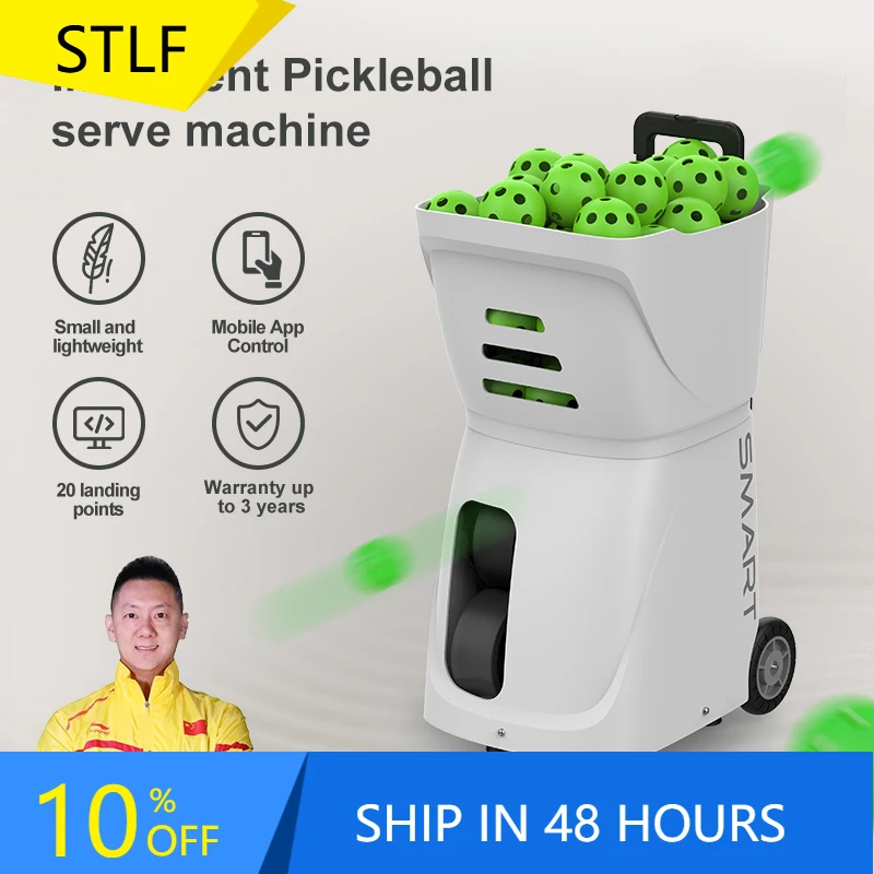 آلة كرة البيسبول المحمولة STLF معدات كرة المخلل الذكية لممارسة خدمة كرة المخلل وآلة توبسبين مع شركة APP Co