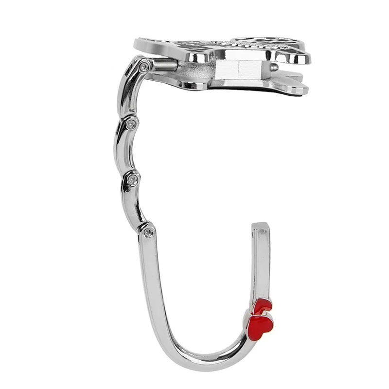 

3X держатель для сумки, складной крючок для сумки в форме кошки (серебристый и белый)-AT36