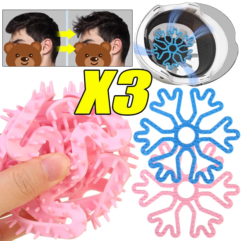 

Non-slip Pad Motorcycle Helmet Liner Portable Breathable Bike Silicone Mat Anti-pressure Universal Elastic Hair Helmet Gasket