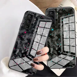 Real Forged Carbon Fiber Luxury Phone Case for Samsung A16 A06 A55 A35 A14 A34 A54 A24 A25 A34 A24 A05 A25 A15 4G 5G Glass Cover