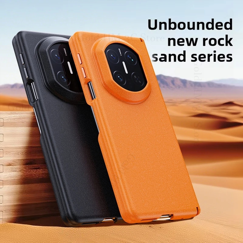 

Capa For Huawei Mate X7 5G Case Rock Sand Matte Hard PC Magnetic Protective Cover For HUAWEI Mate X6 X5 For MagSafe Phone Shell