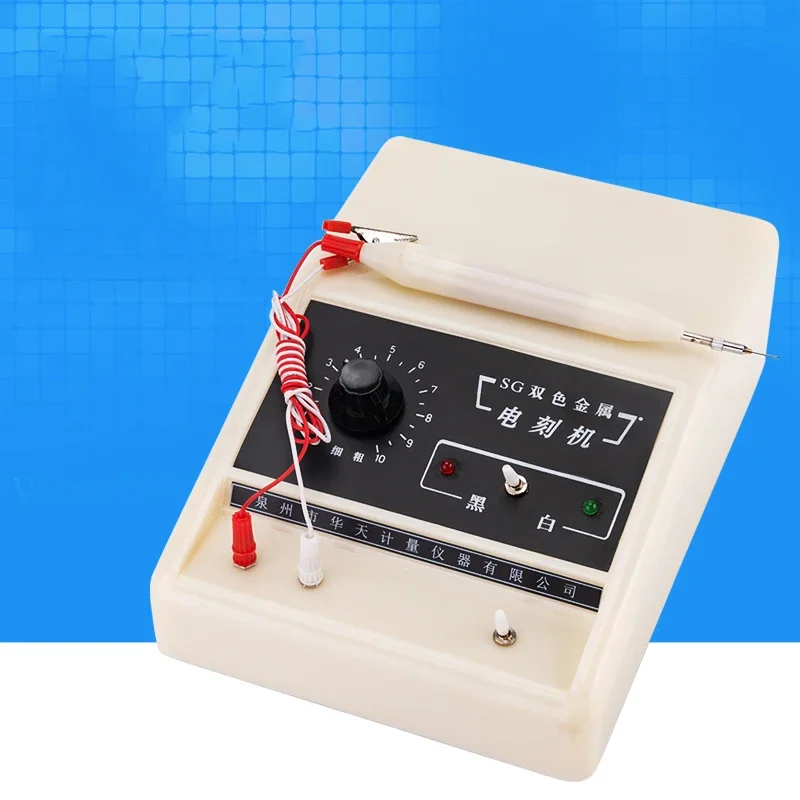 SG-1 manual de duas cores plotter corte metal máquina gravador elétrico mão portátil gravador elétrico faísca lettering caneta 1pc