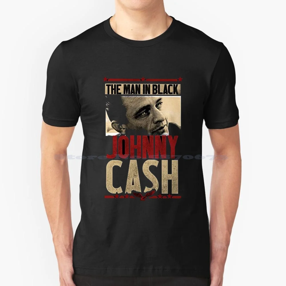 Random Design Art Johhny Cash Bradley Cooper Alice Cooper Johhny Cash Johhny Cashjohhny Cash T Shirt 100% Cotton Tee Johhny