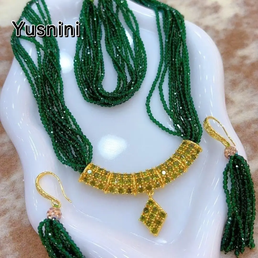 

New UK 24K Gold Plated Necklace, Earrings, Bracelet, Wedding Engagement Party Jewelry Set for Lovers DD10697