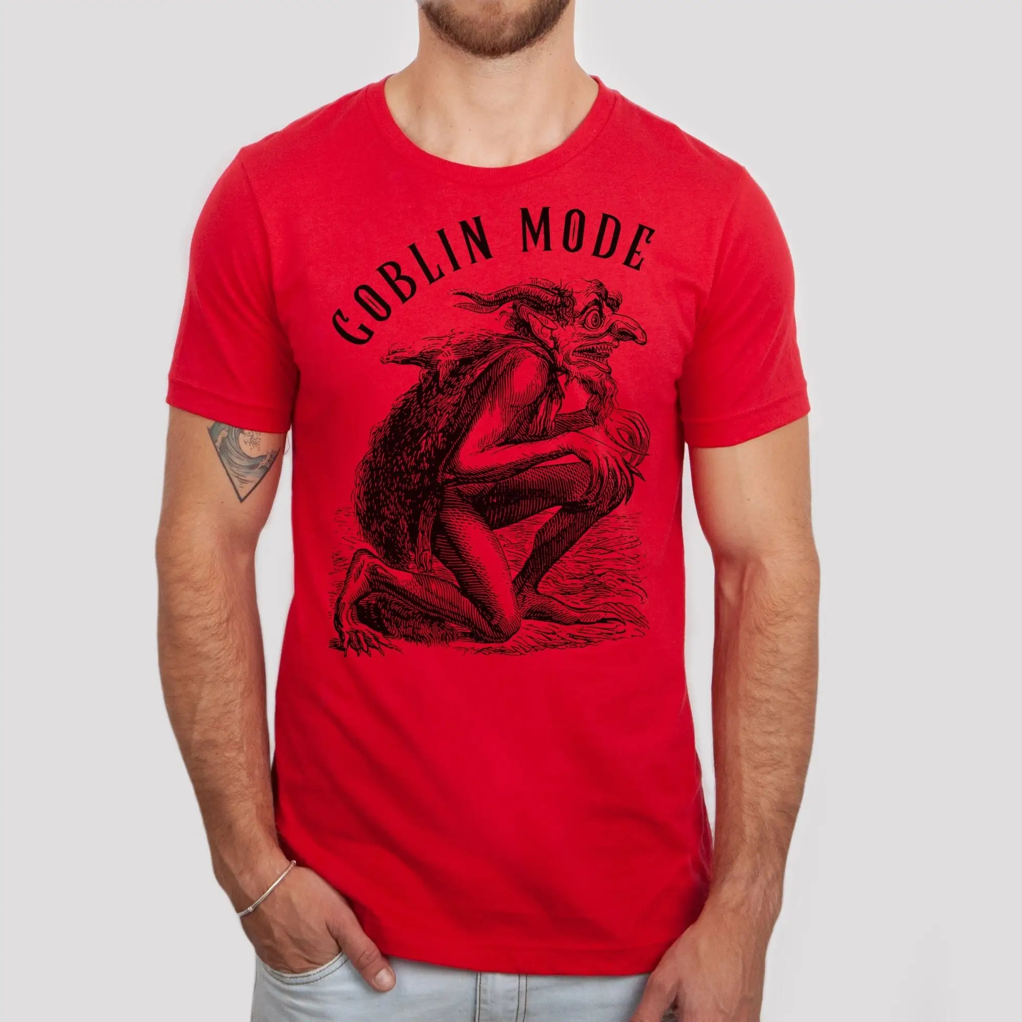 Goblin Mode T Shirt Goblincore Core Top Oddities OcculT Cool Vintage Weird for