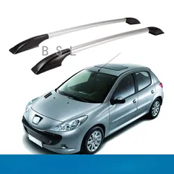 For Peugeot 207 Peugeot 206  Car Aluminum Alloy Roof rack Luggage Carrier bar Decorative  Car accessories