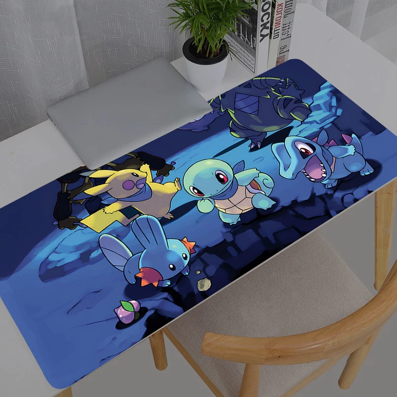 Pokemon Pikachu Mouse Pad Gamer PC Computer Large 900x400 XXL Desk mat Keyboard Anime Gaming Accessories Mousepad Carpet